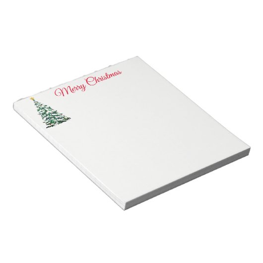 kerstlaptop notitieblok (Schuin)