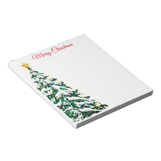 kerstlaptop notitieblok (Schuin)