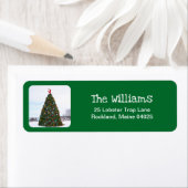 Kerstlaster Trap Tree Return-adres Etiket (Insitu)