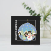 kerstlasterling-flatkaart kaart (Staand voorkant)