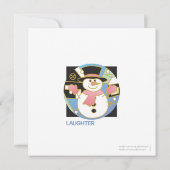kerstlasterling-flatkaart kaart (Achterkant)