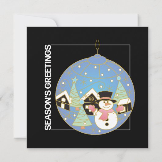 kerstlasterling-flatkaart kaart (Voorkant)