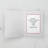 Kerstlatte in venster feestdagen kaart (Binnen)