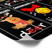 Kerstlectuur Leraar Lettergreep Types Fonemisch Poster (Hoek)