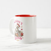 Kerstlectuur Tweekleurige Koffiemok (Voorkant links)