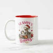Kerstlectuur Tweekleurige Koffiemok (Links)