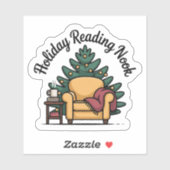 Kerstleeshoek Knus Kerstmis Sticker (Vel)