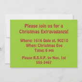 Kerstleeuw met Santa Hat Kaart (Achterkant)