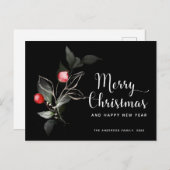 Kerstlegant | Briefkaart van de Berries Black Holi (Voorkant / Achterkant)