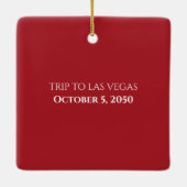 Kerstlegant-fotovriendelijk kalligrafie keramisch ornament (Achterkant)