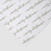 Kerstlegant zwart-wit handgeschreven op maat tissuepapier (Detail)