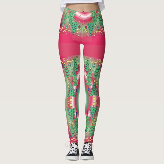 Kerstlegging met patroon leggings (Voorkant)