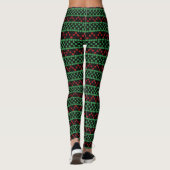 kerstLeggings - achtergrondkleur Leggings (Achterkant)