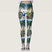 kerstLeggings, Elf Beach Leggings (Voorkant)
