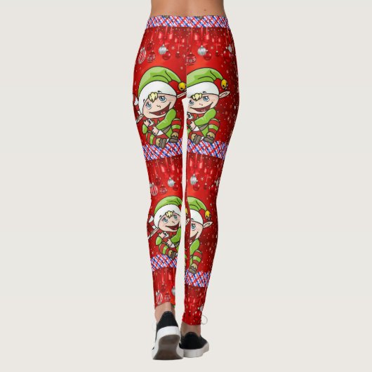 kerstLeggings, Elf Leggings (Achterkant)