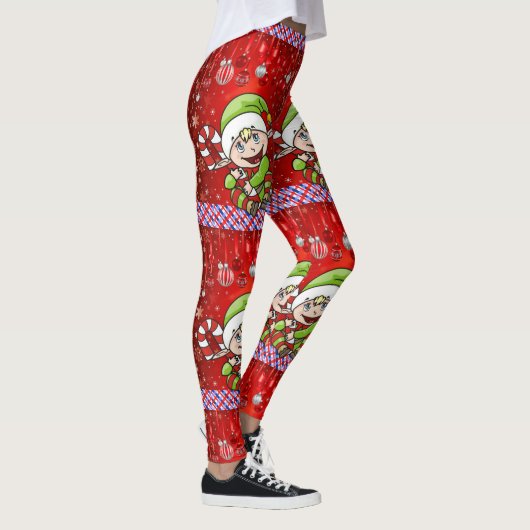 kerstLeggings, Elf Leggings (Rechts)