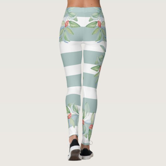 kerstLeggings Green Holly Leggings (Achterkant)