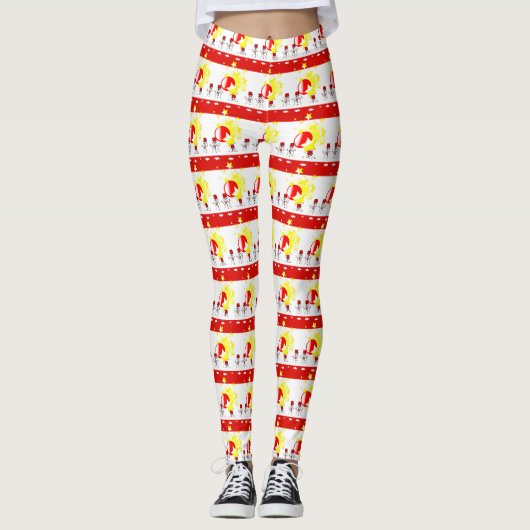 kerstLeggings Leggings (Voorkant)