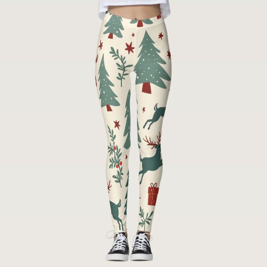kerstLeggings Leggings (Voorkant)