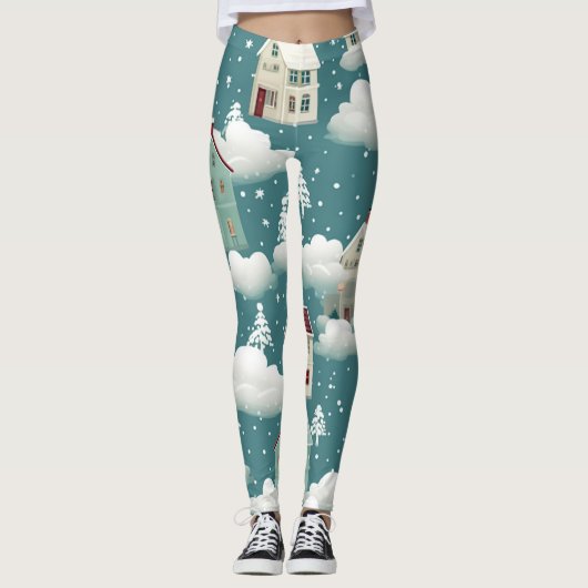 kerstLeggings Leggings (Voorkant)
