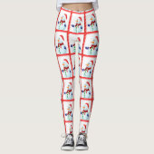 kerstLeggings Leggings (Voorkant)