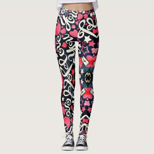 kerstLeggings Leggings (Voorkant)