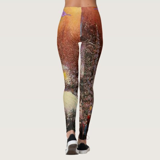 kerstLeggings Leggings (Achterkant)