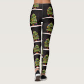 kerstLeggings met kerstbomen Leggings (Achterkant)