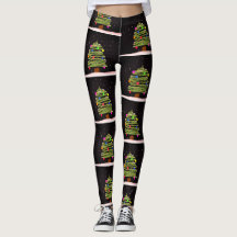 kerstLeggings met kerstbomen