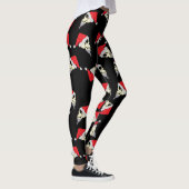 kerstLeggings met schedels in kerstmantels  Leggings (Rechts)