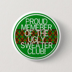 Kerstlelijke trui Gifts Ronde Button 5,7 Cm