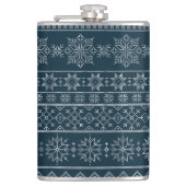 Kerstlelijke trui-trui in het breiwerk heupfles (Voorkant)