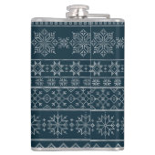 Kerstlelijke trui-trui in het breiwerk heupfles (Achterkant)