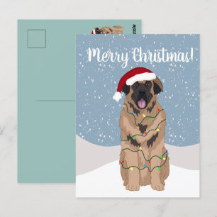 KerstLeonberger Briefkaart