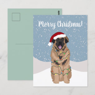 KerstLeonberger Briefkaart