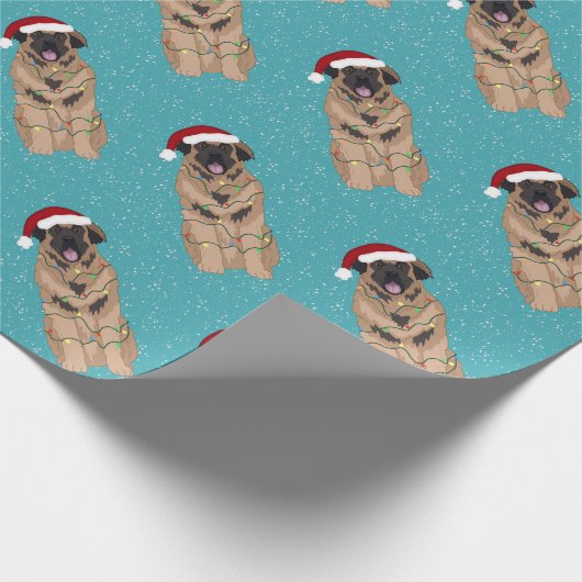 KerstLeonberger Cadeaupapier (Hoek)