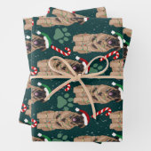 KerstLeonberger Inpakpapier Vel (In situ)