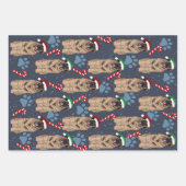 KerstLeonberger Inpakpapier Vel (Voorkant 3)