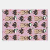 KerstLeonberger Inpakpapier Vel (Voorkant 2)