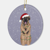 KerstLeonberger Keramisch Ornament (Links)