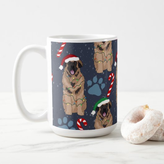 KerstLeonberger Koffiemok (Met donut)