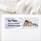 Kerstleopard Gecko Etiket (Insitu)