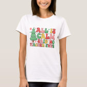 Kerstleraar Alles is rustig T-shirt (Voorkant)