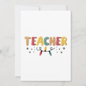 Kerstleraar Bedankkaart (Voorkant)