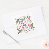 Kerstleraar Citaat Sticker (Envelop)