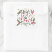 Kerstleraar Citaat Sticker (Tas)