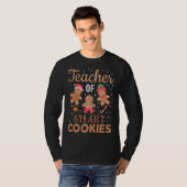 Kerstleraar Cute Gingerbrood Cookies T-shirt (Voorkant volledig)