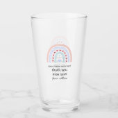 Kerstleraar Dank u gepersonaliseerde Hero Gift Glas (Voorkant)