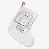 Kerstleraar Dank u gepersonaliseerde Hero Gift Grote Kerstsok (Voorkant (Hangend))