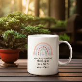 Kerstleraar Dank u gepersonaliseerde Hero Gift Grote Koffiekop